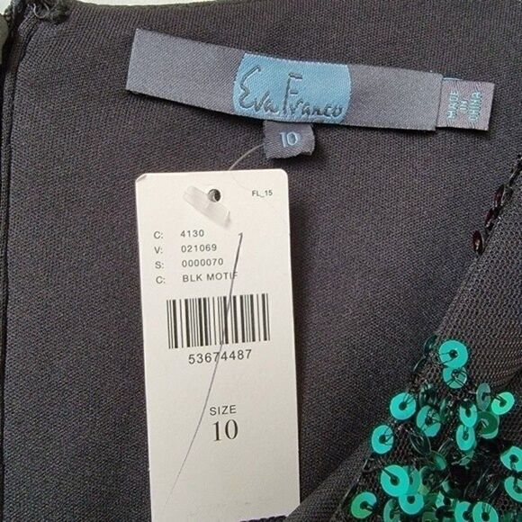 NWT Anthropologie Eva Franco Multicolor Sequined Holiday Party Midi Dress - Picture 8 of 16